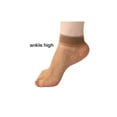 thumbnail image 3 of Unique Bargains Women Dots Pattern Ankle Length Stretchy Sheer Socks 10 Pairs Brown, 3 of 5