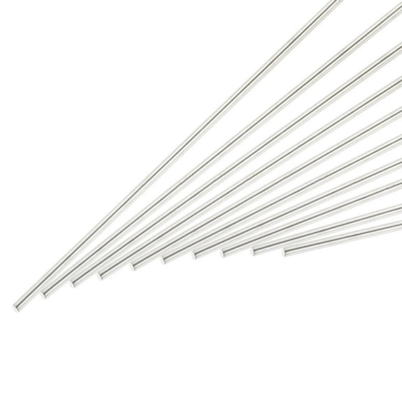 2mm x 400mm Stainless Steel Round Rod for DIY Crafts Model Car Helicopter Airplane 10pcs
