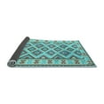 thumbnail image 2 of Ahgly Company Indoor Round Southwestern Light Blue Country Area Rugs, 8' Round, 2 of 4