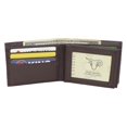 thumbnail image 6 of Mens Wallet RFID Genuine Leather Bifold Wallets For Men, 3 ID Windows 12 Card Holders Gift Box Brown, 6 of 8