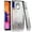 Silver, variant on GSA Liquid Glitter Eiffel Tower Case for Samsung Galaxy A20/A50 - Rose Gold