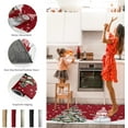 thumbnail image 6 of Merry Christmas Kitchen Rugs Sets 2 Piece Floor Mats Winter Snow Xmas Tree Snowman Snowflake Doormat Non-Slip Rubber Backing Area Rugs Washable Carpet Inside Door Mat Pad Sets-16"x 24"+16"x47", 6 of 6