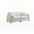 thumbnail image 2 of Modern and Comfortable 2-Seater Sofa with Beige Corduroy Upholstery (220×80×75cm), 2 of 13