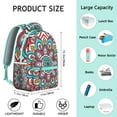 thumbnail image 4 of Mandala Students Backpack for School Multifunctional Students’s Backpack with Bohemian Ethnic and Psychedelic Trippy Mandala Patterns, 4 of 6