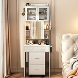 Ktaxon Makeup Vanity Table for Small Spaces, Vanity Table Set with ...