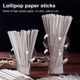 thumbnail image 3 of Joernso 100Pcs Lollipop Stick Versatile Candy Paper Sticks DIY Cake Toppers Paper Stick for Dessert Decoration, 3 of 7
