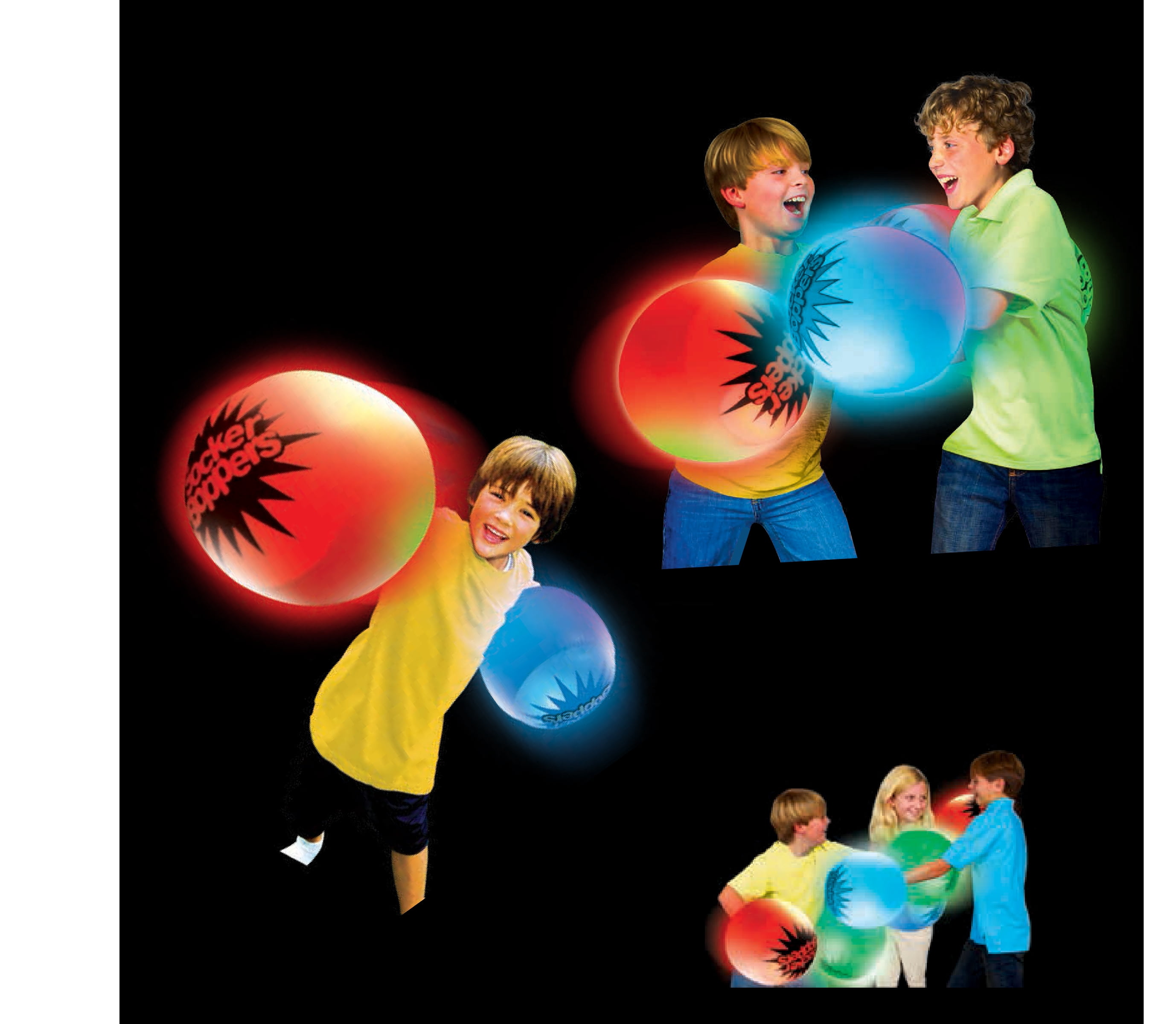 Socker Boppers Light Up Glow Games LED - One Pair Boppers – Impact Activated Light, Lights are Color