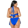 thumbnail image 2 of Swimsuits for All Loop Strap Halter Side Tie Bikini Set, 2 of 5