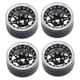 thumbnail image 5 of 4 llantas con beadlock para coche teledirigido 1/10 de 1,9 pulgadas, fáciles de instalar y directas. Negro, 5 of 9