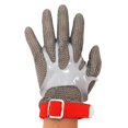 thumbnail image 1 of Guantes de anilla de acero inoxidable 304, taladoras antimotosierras, anticorte nivel 5, guantes anticorte generales izquierdo y derecho 1 (L), 1 of 4