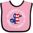 thumbnail image 3 of Inktastic My Grandpa is a Veteran Military Family Boys or Girls Baby Bib, 3 of 4