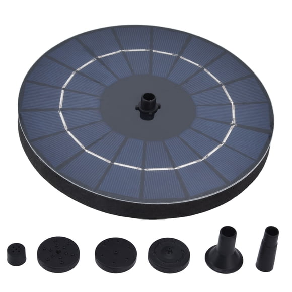 Fuente flotante solar Nikou 9 V 3,5 W para jardín y baño de pájaros