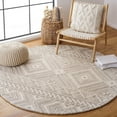 thumbnail image 2 of SAFAVIEH Metro Padraic Medallion Area Rug, Light Grey/Ivory, 6' x 6' Round, 2 of 8