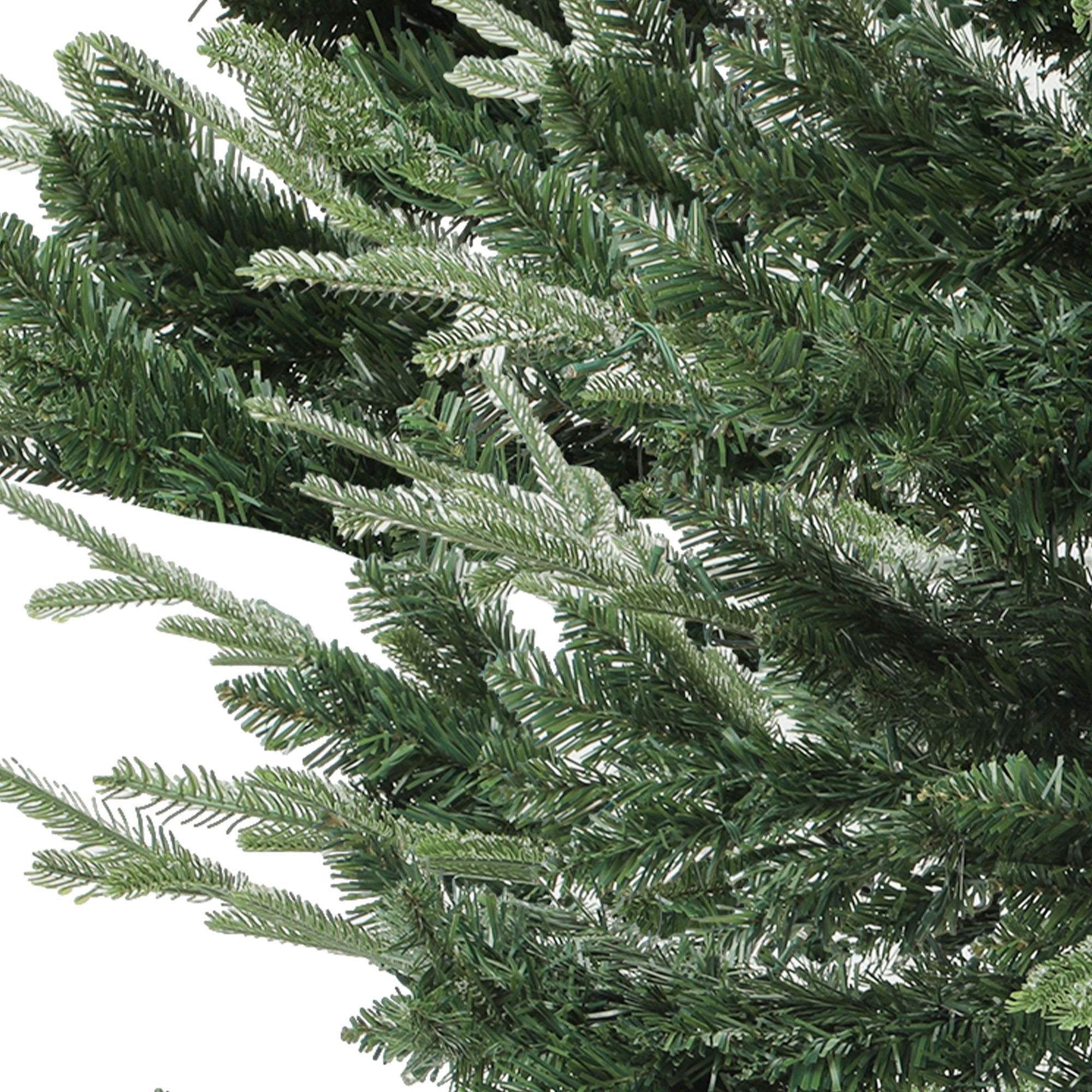 Uforic 7.5ft Pre-Lit Aspen Fir Artificial Christmas Tree with 1319 PE & PVC Branch Tips & 700 Lights,11 Light-Modes, Remote Control, Green