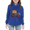 thumbnail image 2 of Toddler Kids Fall Winter Hooded Clothes Boys Girls Track Pullover Tops Long Sleeve Sweatshirt Hoodies Trendy Oversized Hoodies for Boy Blue 3Y, 2 of 5