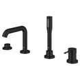 thumbnail image 4 of Grohe Essence 195782431 4-Hole Single-Handle Deck Mount Roman Tub Faucet with 1.75 GPM Hand Shower in Matte Black, 4 of 4