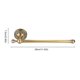 thumbnail image 3 of Antique Brass Bathroom Towel Rack Single Pole Bar Clothes Hanger Wall Shelf, 3 of 4