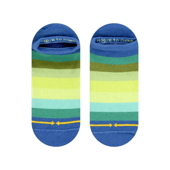 Spring Stripes Organic Cotton No Show Sock