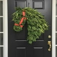thumbnail image 5 of KaiXunRui Horse Head Wreath – Rustic Farmhouse Door Decor 40×30cm Handmade Horse Head Christmas Wreath Greenery Holiday Wreaths for Front Door Barn Porch Holiday Home Decoration, 5 of 9