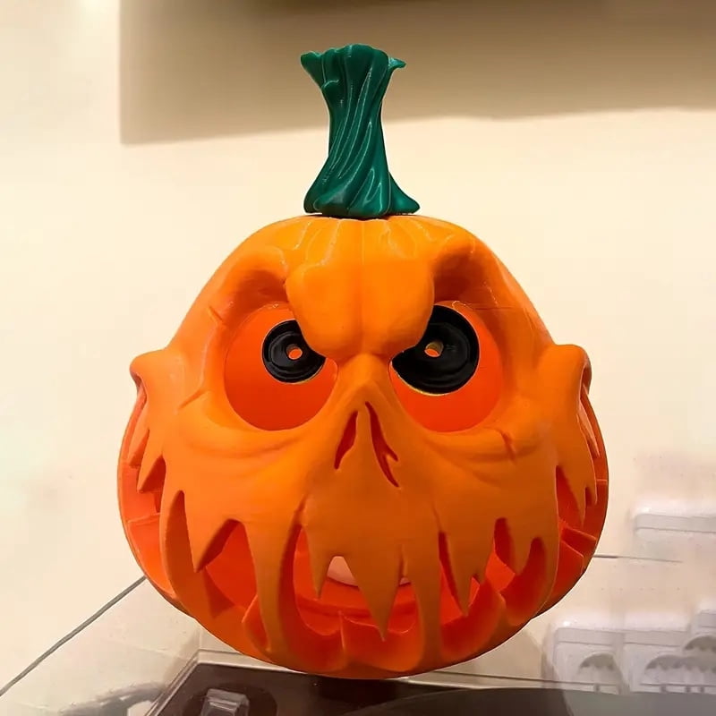 Halloween Giant Pumpkin Resin Decoration, Spooky Skull Head with Eerie Facial Features, Hollow Design for Indoor/Outdoor Festive Decor, Halloween Decor, Hallow