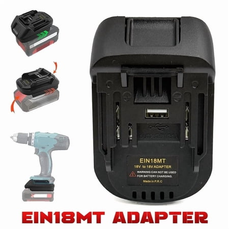 Battery Adapter EIN18MT Compatible for Ma*kita &trade; 18V Lithium Battery Power Tools Linkable To for Ein*hell &trade; 18V Lithium Ion Batteries