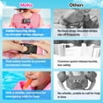 thumbnail image 4 of MoKo Toddler Swim Vest for 22-60 lbs with Whistle, Swimming Trainer Arm Floats Vests, Pink Whale, 4 of 6