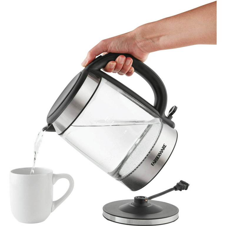 Farberware Cool-Touch Stainless Visit Steel Electric Kettle, 1.7 Liters  195925315138