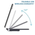 thumbnail image 2 of POINTERTECK Wireless Charger 15W Max Foldable Wireless Phone Charger with 1m Charging Cable Qi-Certified Fast Charging Wireless Charging Stand for Most Smartphones, 2 of 2