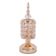 thumbnail image 1 of Candelabro decorativo de cristal con forma de pilar, de lujo, para mesa. 31 cm de alto, 1 of 9
