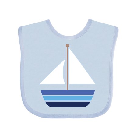 

Inktastic Sailboat Nautical Sailing Gift Baby Boy or Baby Girl Bib