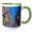 Green/White, variant on 3drose, Canada, Quebec, Montreal, Old Montreal at Dawn., 15oz Mug
