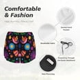 thumbnail image 6 of Fotbe Colorful Floral2 Womens High Waist Running Shorts Athletic Workout Quick Dry Shorts for Women with Pockets Gym Yoga Summer Shorts-Small, 6 of 9