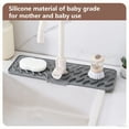 thumbnail image 3 of LLDYYDS 24 Inch Longer Faucet Mat for Kitchen Sink [5°Slope Fast Self-draining]Bathroom Kitchen Sink Splash Guard Silicone Sink Faucet Mat Splash Guard Kitchen Sink, 3 of 5