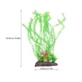 thumbnail image 2 of OULII Aquarium Water Grass Artificial Plant Green Plastic 1 Set, 2 of 5