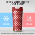 thumbnail image 6 of Christmas 18oz Double Drinking Coffee Mug – Vacuum Insulated Stainless Steel Travel Cup with Leakproof Lid, 316 Steel Thermos Tumbler for Hot & Cold Beverages, 6 of 7