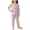 Purple, variant on Lumosvexa Girls Outfits 2 Piece Round Neck Soft Cotton Long Sleeve Winter Home Warm Sets White 10-12