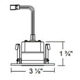 thumbnail image 4 of NICOR Lighting DQR2-AA-10-120-3K-WH 2 in. Square Eyeball LED Downlight in White - 3000K, 4 of 5