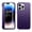 Purple, variant on Case for Samsung Galaxy S23+ Plus Slim Fit Luxury PU Leather Clear View Window Flap Full Body Protective Flip Folio Phone Cover fit Galaxy S23+ Plus - Tan