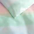 thumbnail image 4 of Betsey Johnson Pastel Ombre Purple & Blue & Green Full/Queen Duvet Cover Set, Soft Bedding with Shams, Machine Washable, 4 of 7