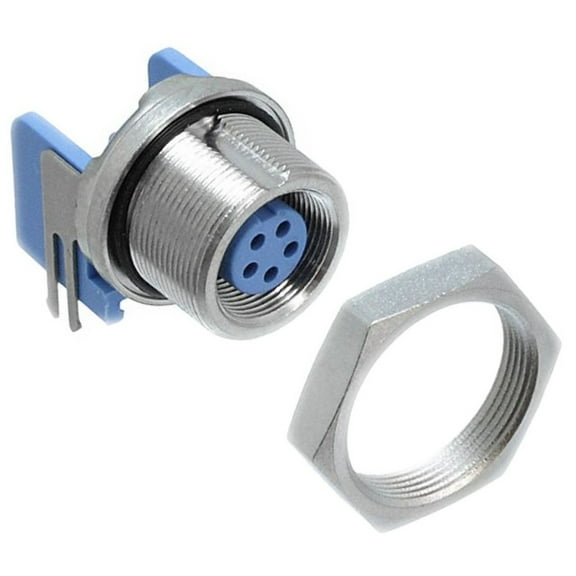 6-1437719-0 5Position Circular Connector Receptacle Female Sockets Solder