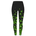 Bouanq Womens St. Patrick's Day Leggings Irish Tights Stretchy Leggings