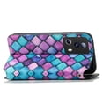 thumbnail image 3 of Compatible With Xiaomi Mi 13 Lite Case Colorful Wallet Card Slot Pu Leather Kickstand Magnetic Rfid Blocking Cover, 3 of 3