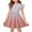 Hot Pink, variant on YOUYEDIAN Girls Midi Dress Toddler Summer Flutter Sleeve A Line Dresses Casual Print Crewneck Princess Dress (Light Blue, 8-9 Years)