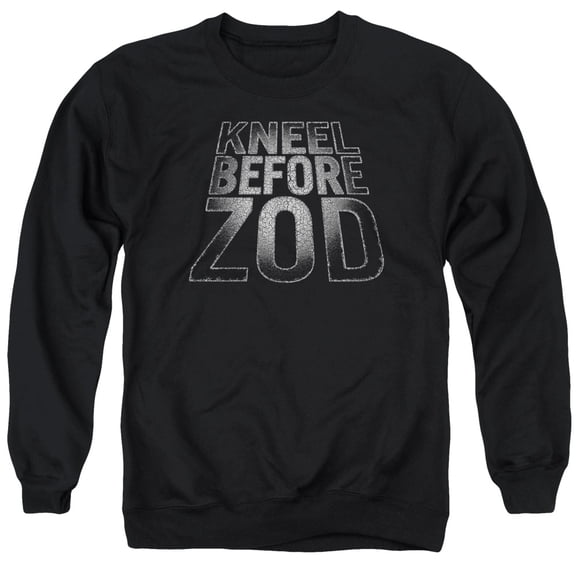 Superman Before Zod Adult Crewneck Sweatshirt Black