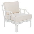 thumbnail image 2 of SAFAVIEH Kazumi Glam Accent Armchair with Cushion, White, 2 of 11