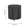 thumbnail image 5 of Round Fire Column Cover, Heavy Duty Waterproof Outdoor Cover for Fire Bowl and Patio Fire Table, Fire Feature Protector for Backyard, Porch, Deck, and Camping Gear, 24.02x26.77x0.39 Inch, 5 of 8