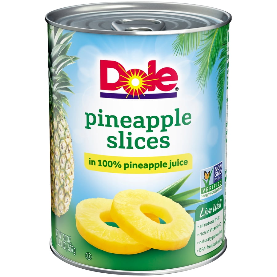 Dole Pineapple Slices 20 OZ (Pack of 2)