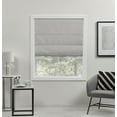 thumbnail image 2 of Exclusive Home Thermal Acadia Blackout Roman Shade, Silver, 31"x64", 2 of 15