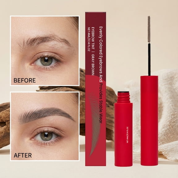 Tinted Brow Cream Waterproof, Longwear Waterproof Tinted Brow Gel, Full-pigmented Long Lasting Waterproof Eyebrow Cream Gel Filling & Shaping Tinted Eyebrows Enhancers, Easy and Quick Application