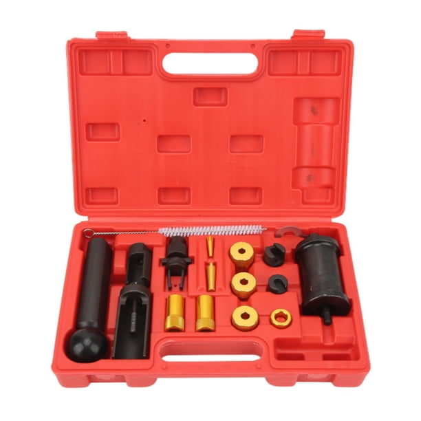 Juego de 18 piezas de extractores de inyectores Sharpla Metal Rojo
